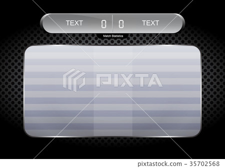 Scoreboard soccer design., Sport button element-插圖素材 [35702568] - PIXTA圖庫