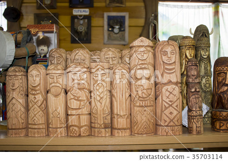 idol on the white background 35703114