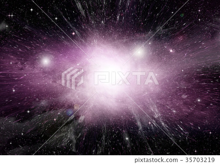 Stars, dust and gas nebula in a far galaxy Stars, dust and gas nebula in a far galaxy 35703219