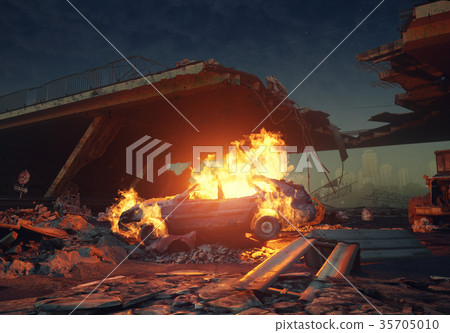 burning car burning car 35705010