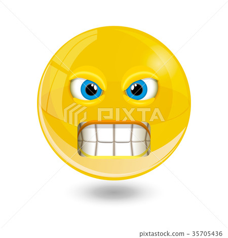 Yellow smiley emoticons, emoji, vector 35705436