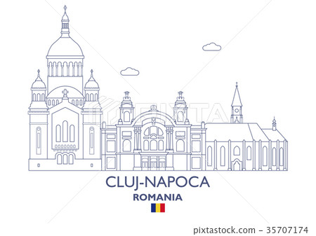 Cluj-Napoca City Skyline, Romania 35707174
