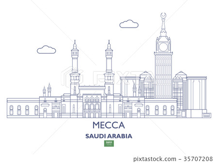 Mecca City Skyline, Saudi Arabia 35707208