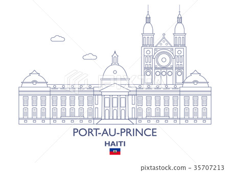 Port-Au-Prince City Skyline, Haiti 35707213