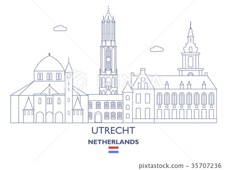 Utrecht City Skyline, Netherlands 35707236