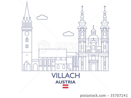 Villach City Skyline, Austria Villach City Skyline, Austria 35707241