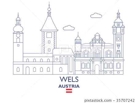 Wels City Skyline, Austria 35707242