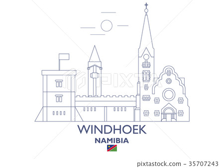 Windhoek City Skyline, Namibia 35707243