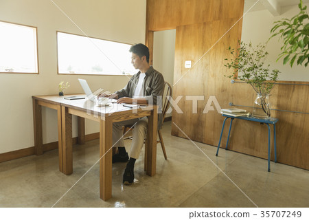 中間人遠程工作自由職業者 35707249