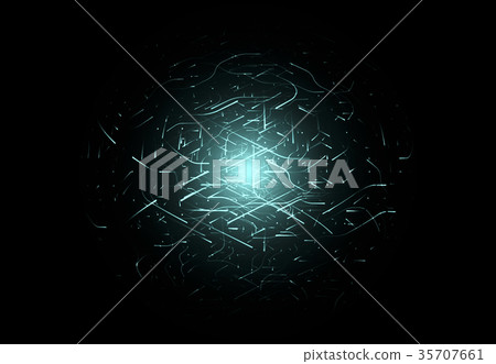 Glowing high energy particles flowing  35707661
