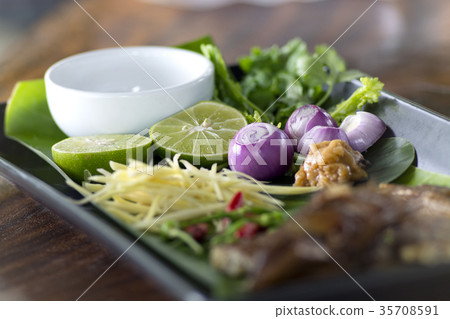 Herb ingredient of Tom Yum spicy soup Traditional Herb ingredient of Tom Yum spicy soup Traditional 35708591