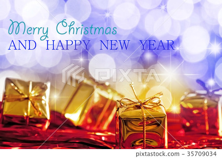 Christmas and New Year Greetings Card  35709034