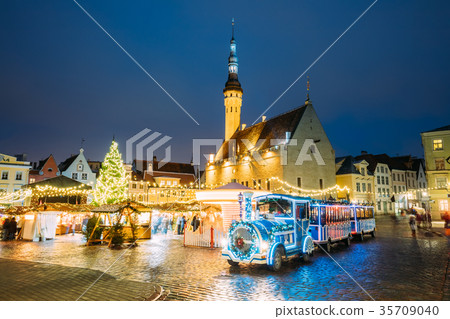 Tallinn, Estonia. Train For Sightseeing Near Tallinn, Estonia. Train For Sightseeing Near 35709040