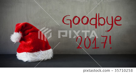 Santa Hat, Text Goodbye 2017 Santa Hat, Text Goodbye 2017 35710258