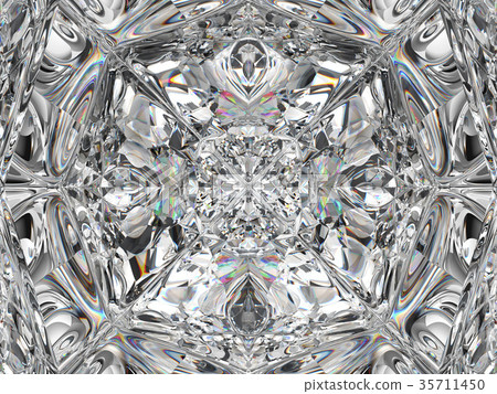 Gemstone structure extreme closeup kaleidoscope 35711450
