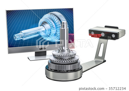 3d scanner scanning of object 3d scanner scanning of object 35712234
