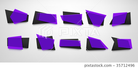 violet banners set 35712496