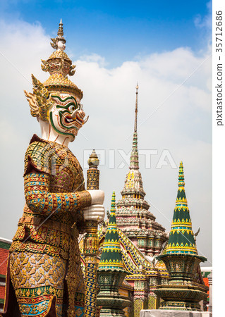 Demon Guardian Wat Phra Kaew Grand Palace  35712686