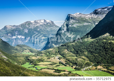Mountain scenery in Jotunheimen National Park  35712975