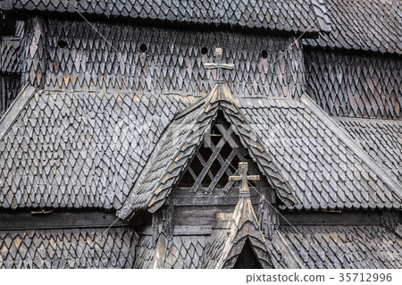 Borgund Stave church. Built in 1180 to 1250,  35712996