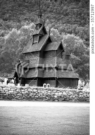 Borgund Stave church. Built in 1180 to 1250, 35712997
