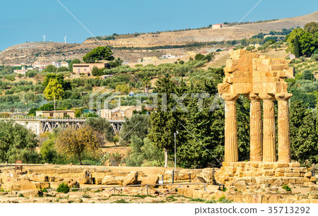 The Temple of Castor and Pollux at the Valley of The Temple of Castor and Pollux at the Valley of 35713292