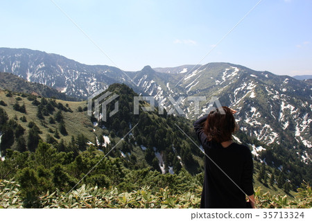 Gunma-Nagano-Shiga Kogen Route-Woman with a view Gunma-Nagano-Shiga Kogen Route-Woman with a view 35713324