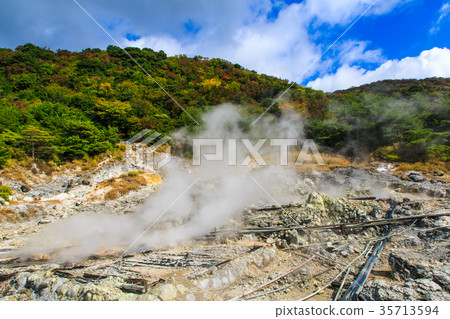 雲仙地獄和秋葉八十萬地獄長崎 雲仙地獄和秋葉八十萬地獄長崎 35713594