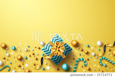 Christmas and New Years Golden background Christmas and New Years Golden background 35714771