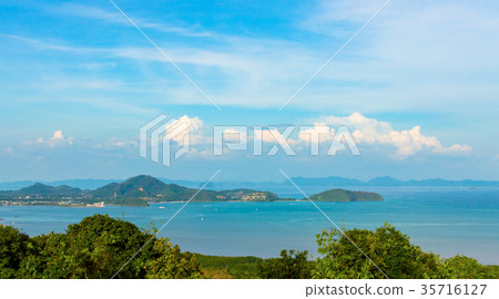 Beautiful Phuket view from Khao-Khad Views Tower Beautiful Phuket view from Khao-Khad Views Tower 35716127