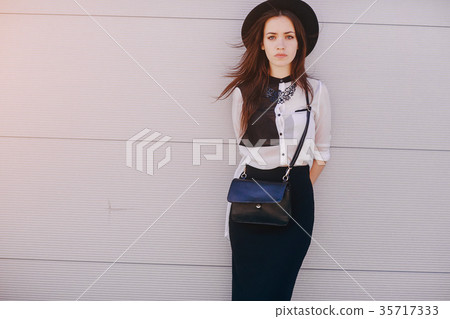 beautiful young girls outdoors in Sunny weather 35717333