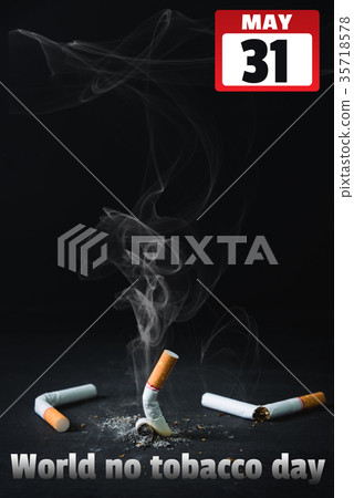 Concept World No Tobacco Day Concept World No Tobacco Day 35718578