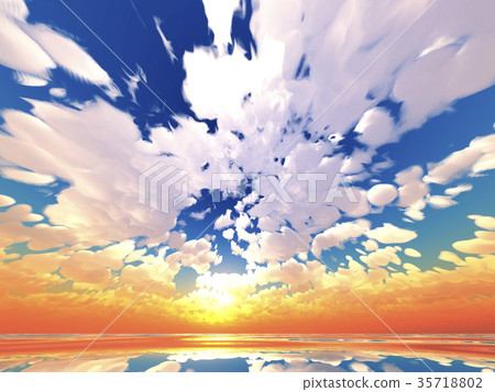 Wind and clouds with the sea Wind and clouds with the sea 35718802