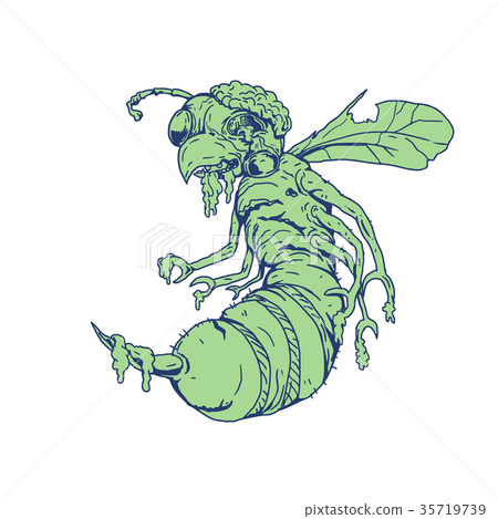 Zombie Bee Cartoon Zombie Bee Cartoon 35719739