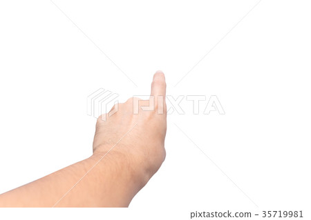 Male Hand with Finger at Front Point Force Order Male Hand with Finger at Front Point Force Order 35719981