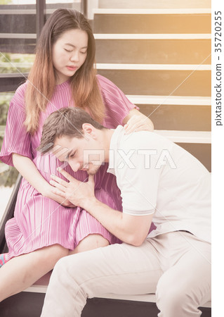 man is listen pregnant of wife man is listen pregnant of wife 35720255