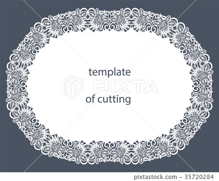 Greeting card of the oval shape Greeting card of the oval shape 35720284