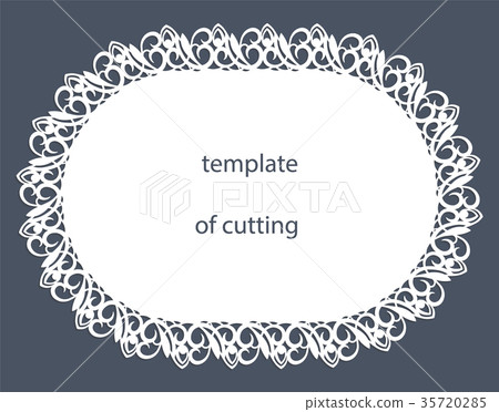 Greeting card of the oval shape Greeting card of the oval shape 35720285