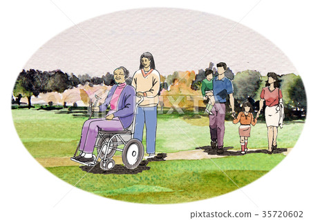 步行與家庭公園風景通用方式障礙價值通用設計 35720602