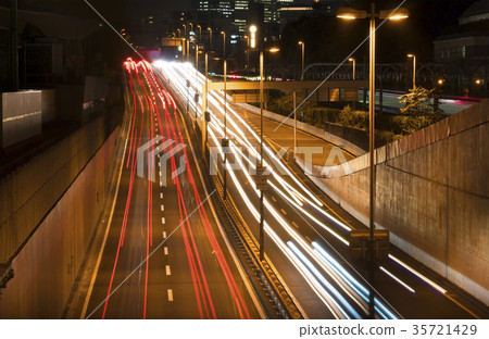 Metropolitan expressway night view 35721429