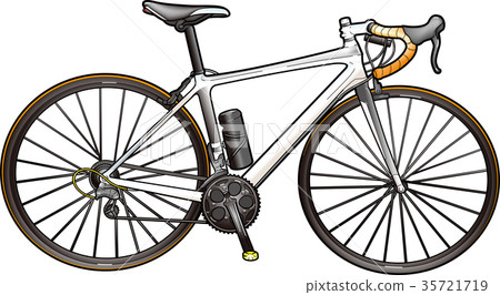 Bicycle color illustration road bike Bicycle color illustration road bike 35721719