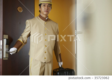 Men working at a hotel Men working at a hotel 35723062