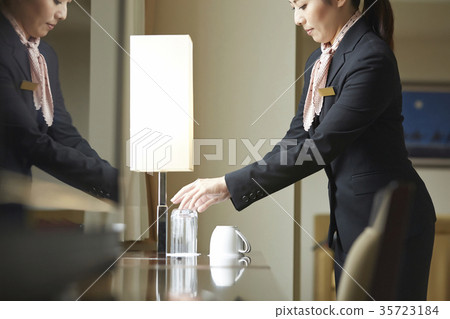 Women who work at a hotel 35723184