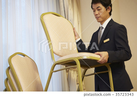 Men working at a hotel 35723343