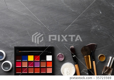Various professional make up tools and cosmetics Various professional make up tools and cosmetics 35723569
