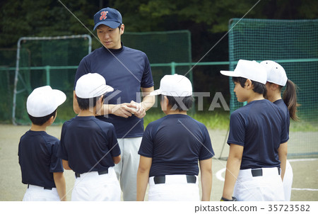 Boy baseball team practice 35723582