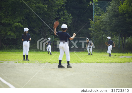 Shonen baseball practice game defensive 35723840