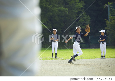 Shonen baseball practice game defensive 35723934