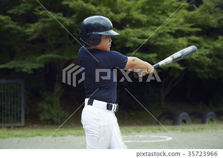 Boy baseball batters portrait Boy baseball batters portrait 35723966