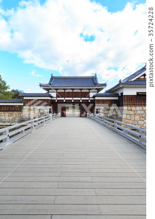 由日本MORI Takimoto-100 Great Castles建造的廣島城堡表參 -  Omimon-Omon Bridge-Hirajo- 35724228